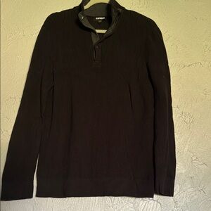 Express Black Zip Up Sweater
